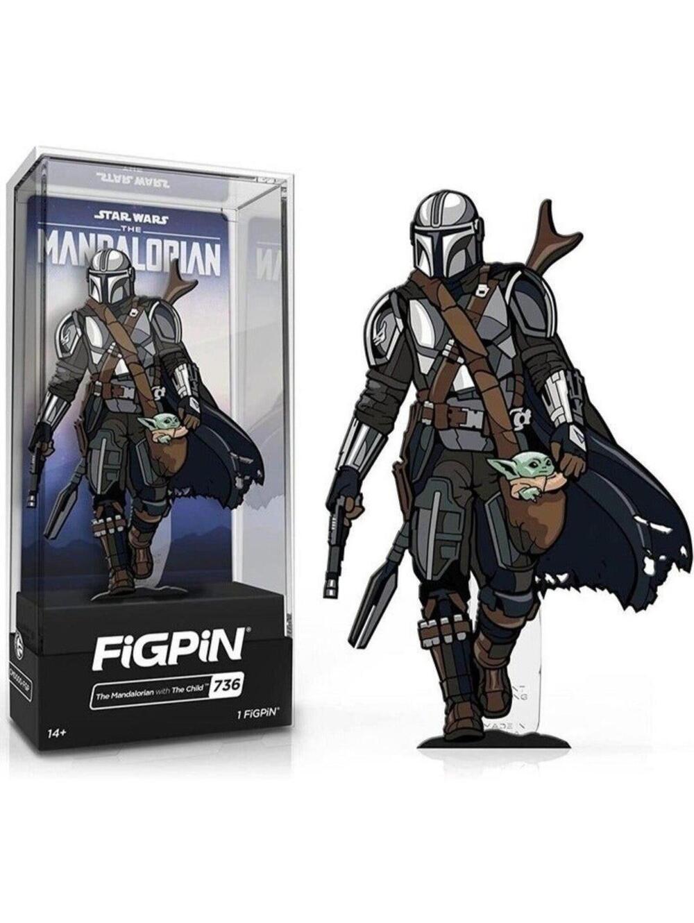 FiGPiN Star Wars The Mandalorian with The Child 736 Enamel Pin New